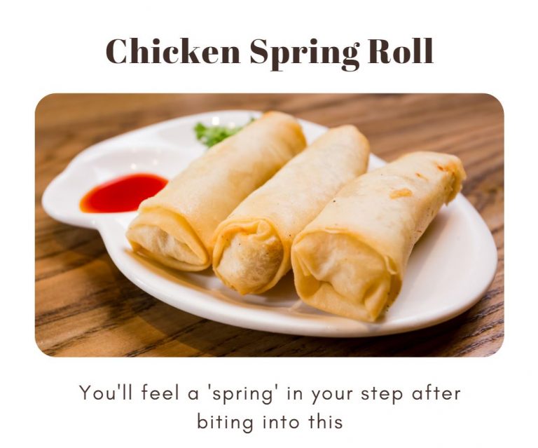 Joyful House - Chinese Food - Chicken Spring Roll